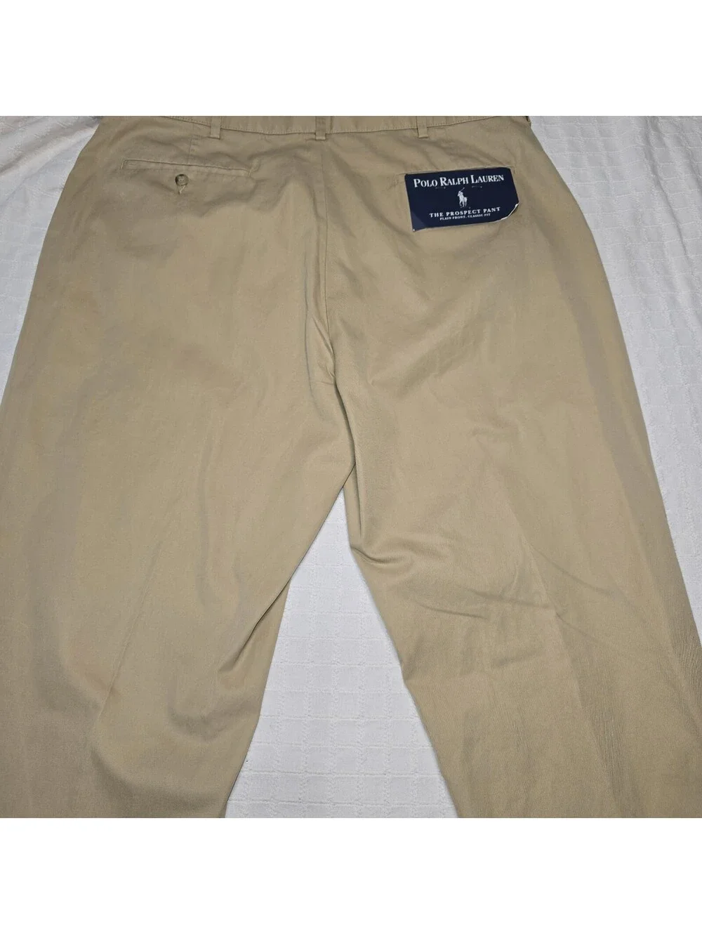 Polo Ralph Lauren The Prospect Pant Khaki Mens 36x34 Classic Fit 100% Cotton